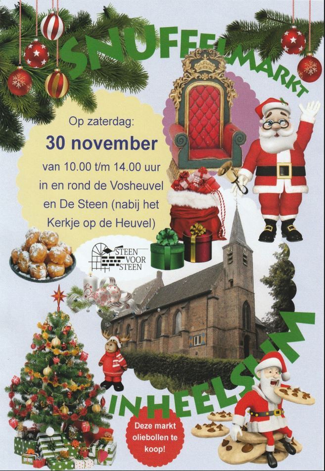 Snuffelmarkt kerkje op de heuvel